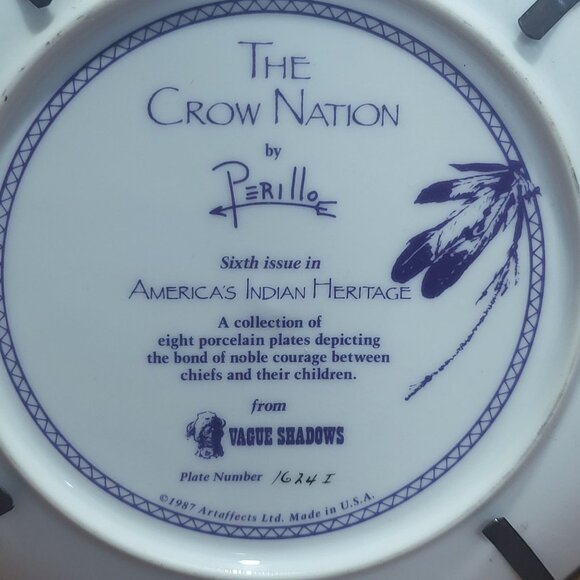 Vague Shadows The Crow Nation Decorative Collector Plate by Perillo Sixth Issue - Picture 13 of 15